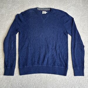 Mean Faherty Small Cashmere Blend Blue Pullover Sweater‎